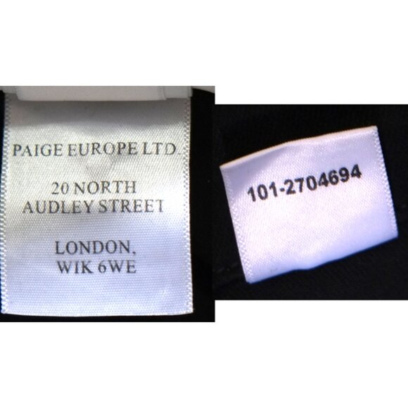 PAIGE Mayslie jogger in black Fog Luxe Coating 27" - Picture 12 of 12